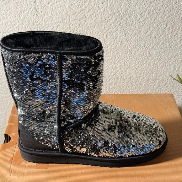 UGG Classic Short Boots with Sequins - Picture 7 of 8